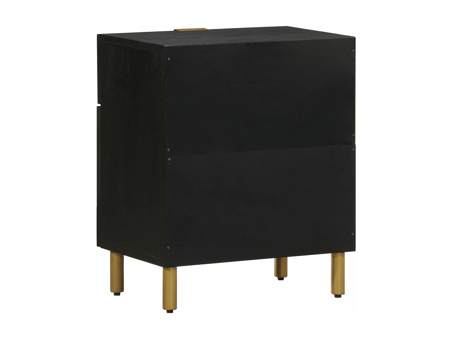 Table de chevet noir 50x33x60 cm bois d'ingénierie