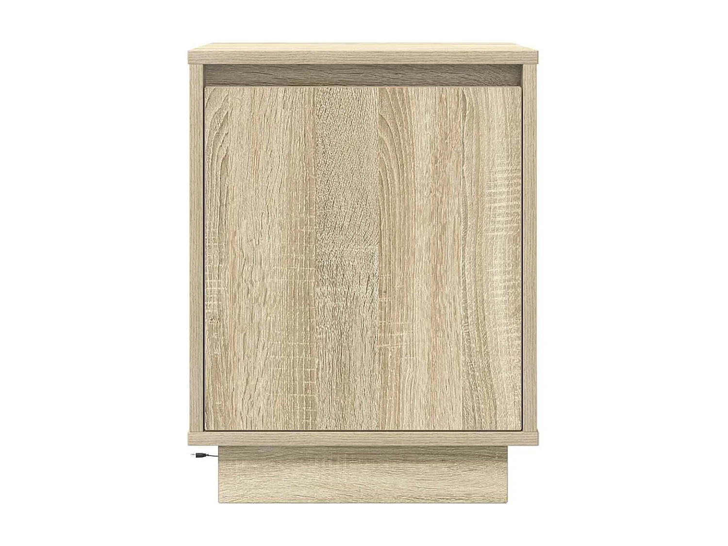 Table de chevet avec lumières LED chêne sonoma 38x34x50 cm