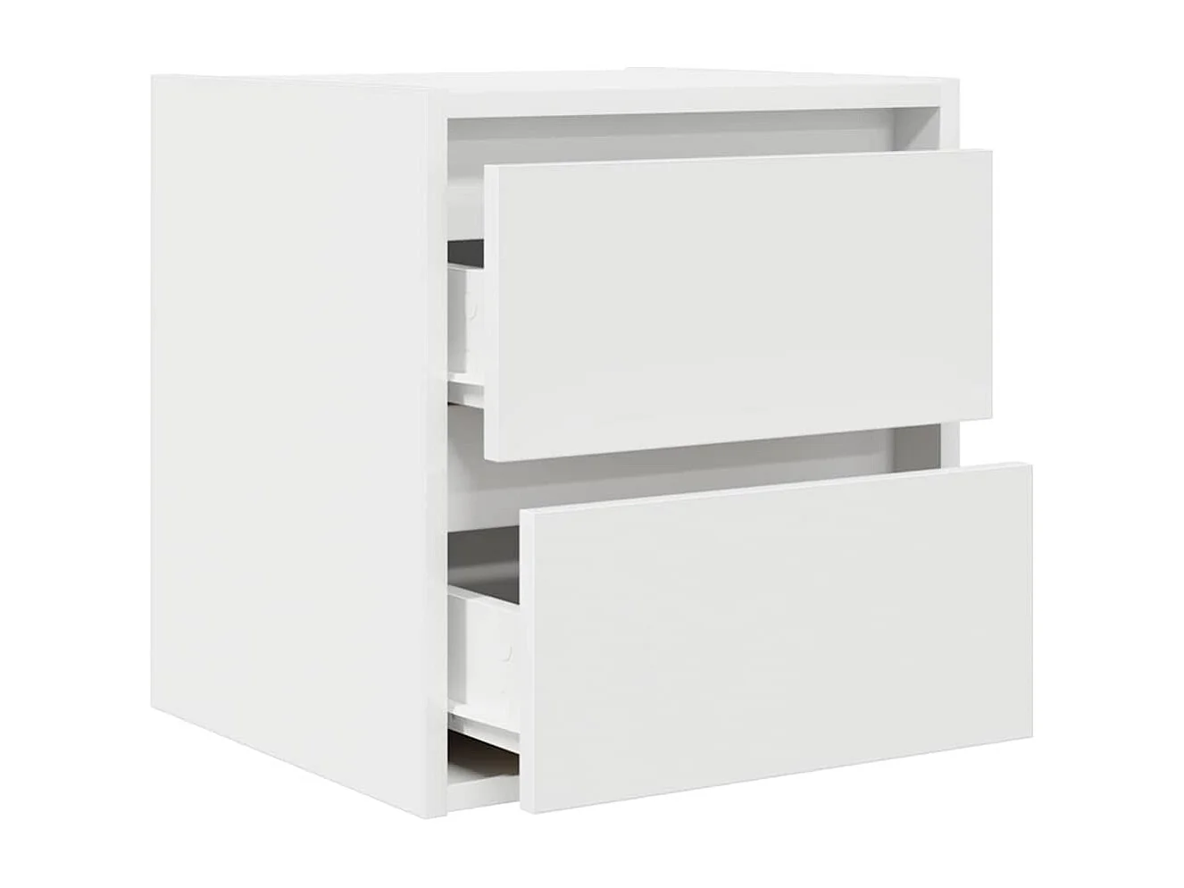 Nachtkastjes wandgemonteerd 2 st 38x34x40 cm wit