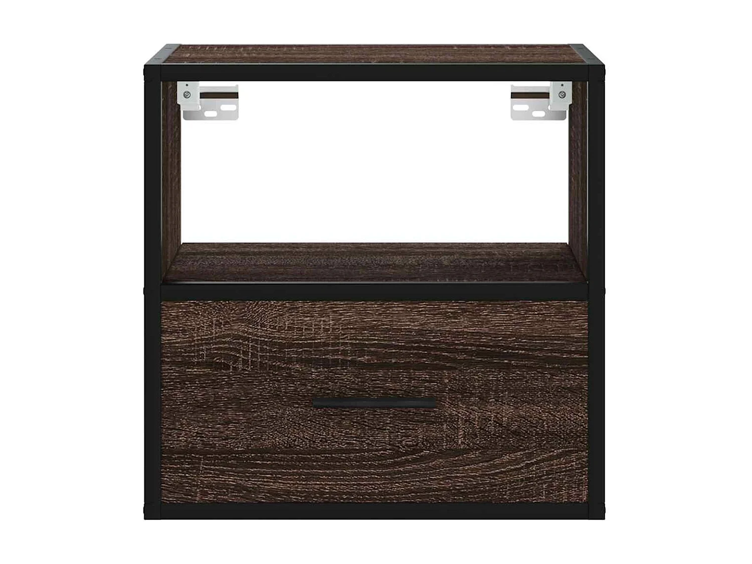 Tables de chevet murales 2 pièces chêne marron 40x31x39,5 cm