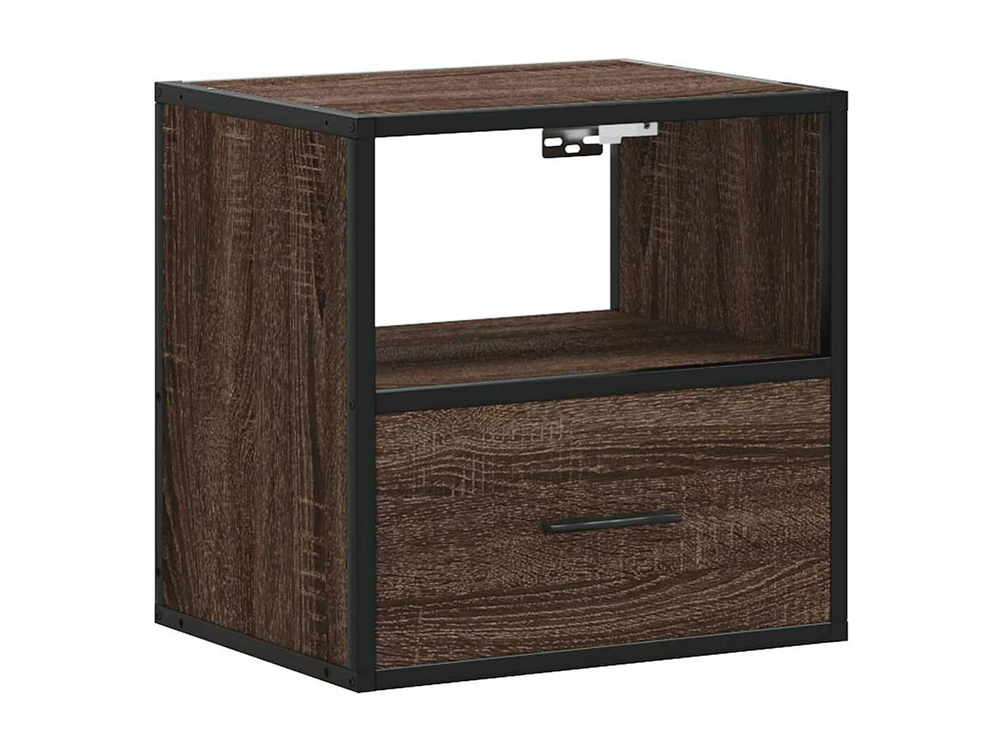 Tables de chevet murales 2 pièces chêne marron 40x31x39,5 cm