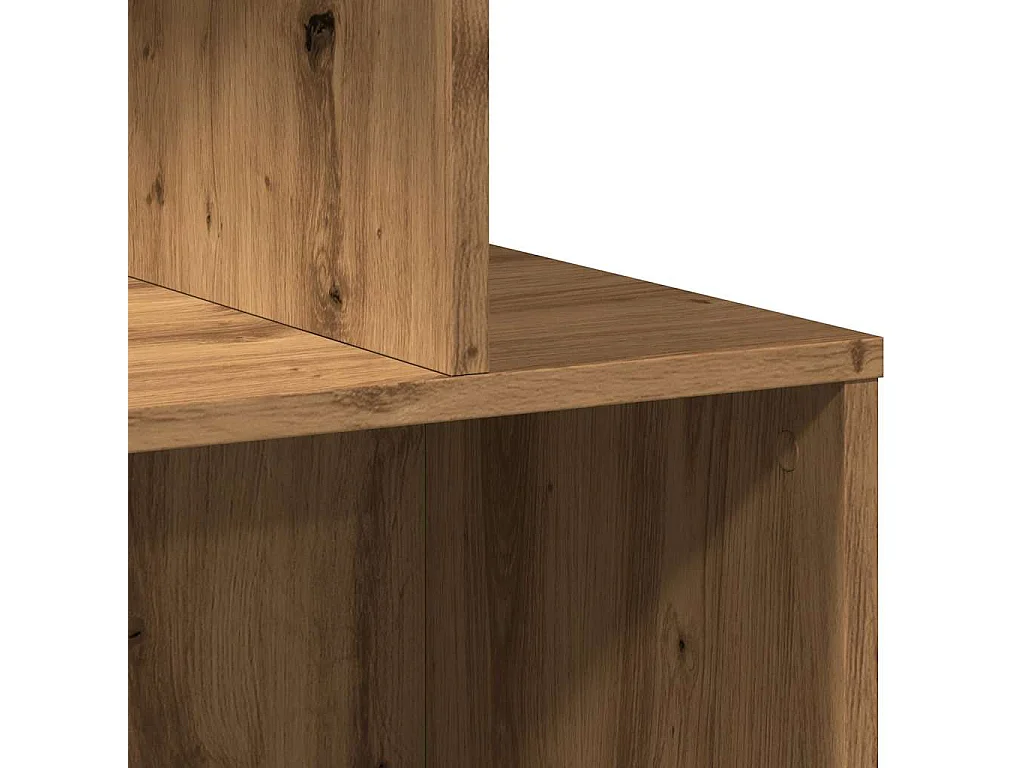 Mesitas de noche 2 unidades madera roble artisan 35x35x55 cm