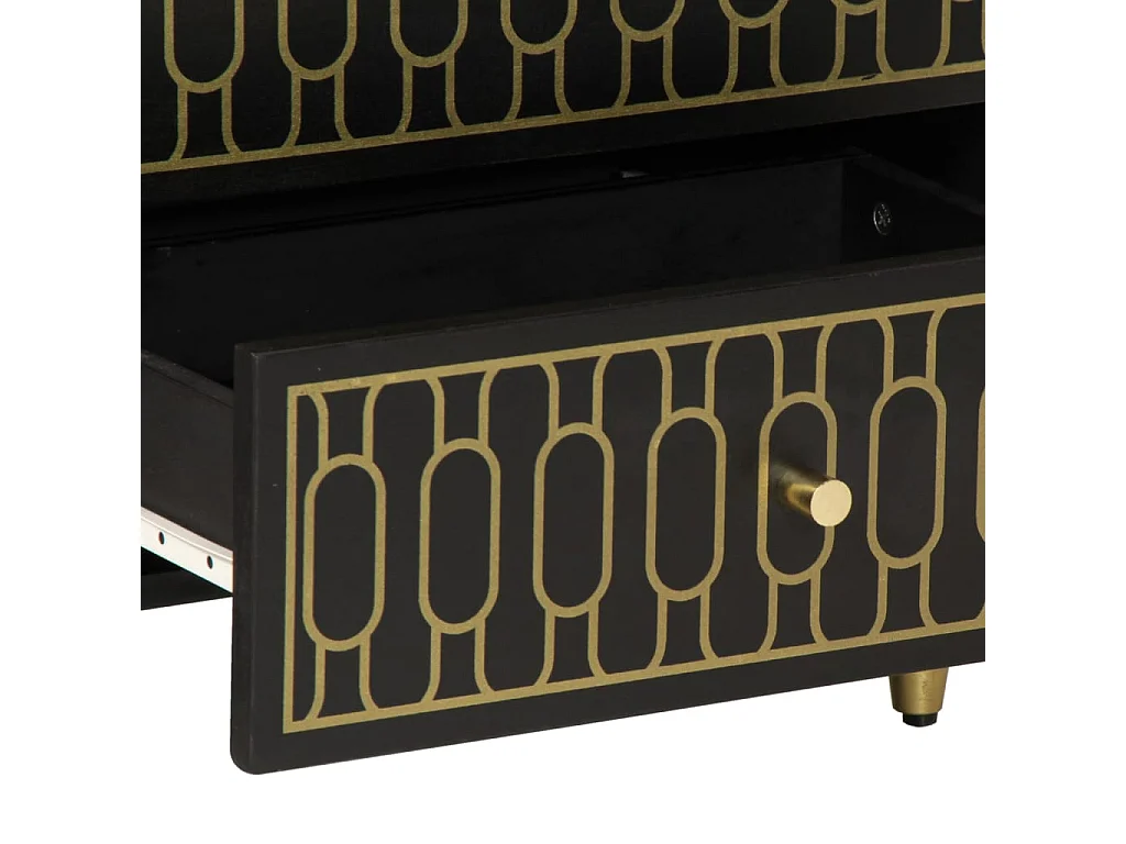 Table de chevet 50x33x60 cm bois de manguier massif