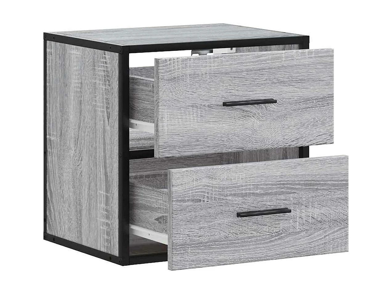 Table de chevet murale sonoma gris 40x31x39,5 cm