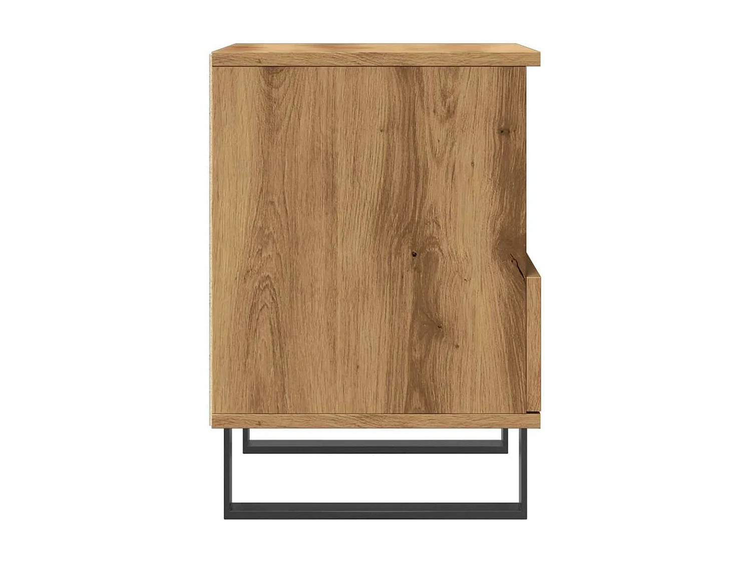 Table de chevet chêne artisanal 40x35x50 cm bois d’ingénierie