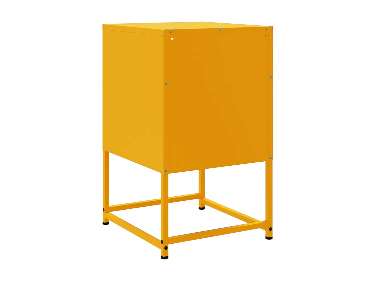Tables de chevet 2 pièces jaune moutarde 36x39x60,5 cm acier