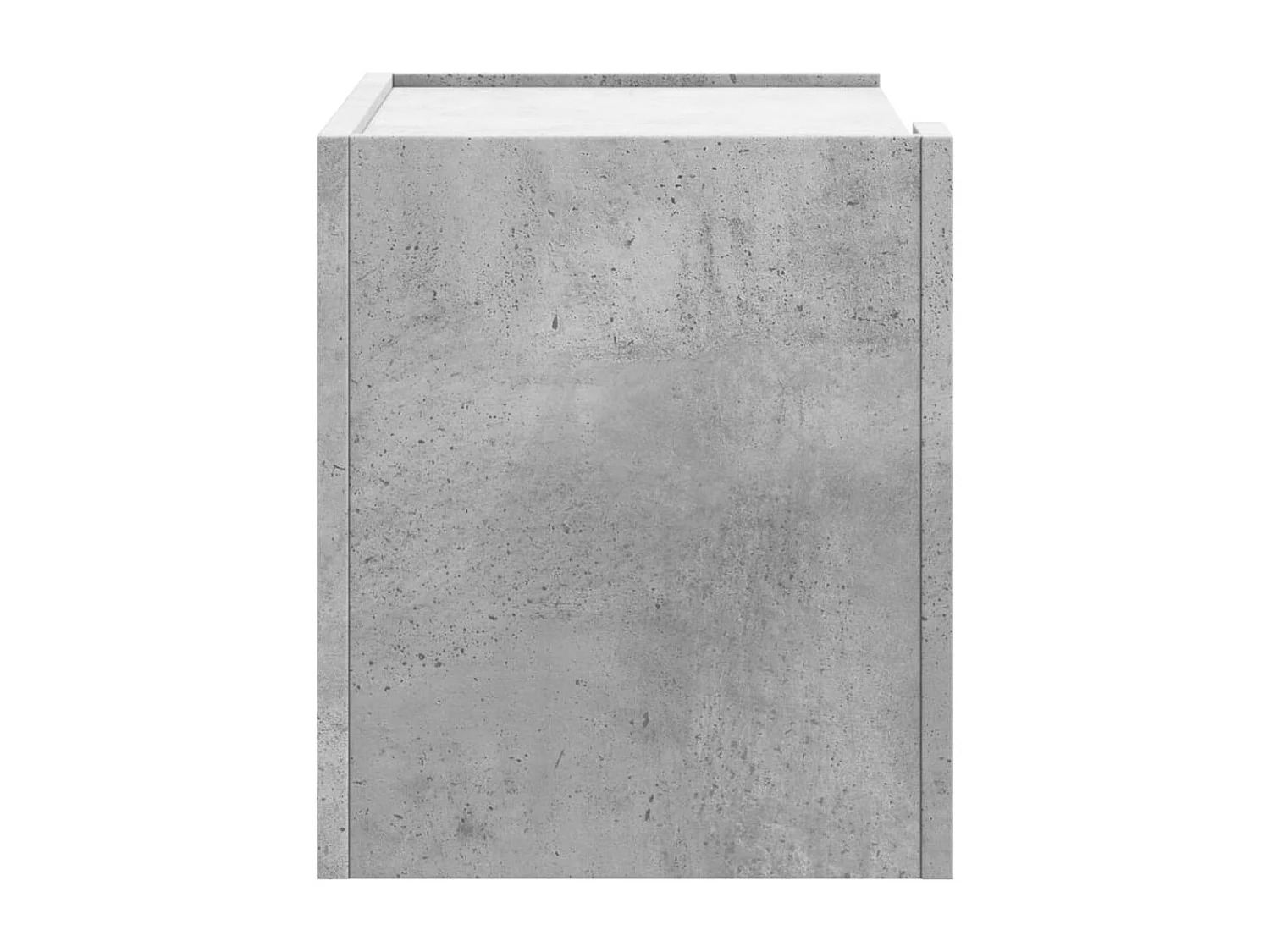 Table de chevet murale gris béton 45x30x35 cm