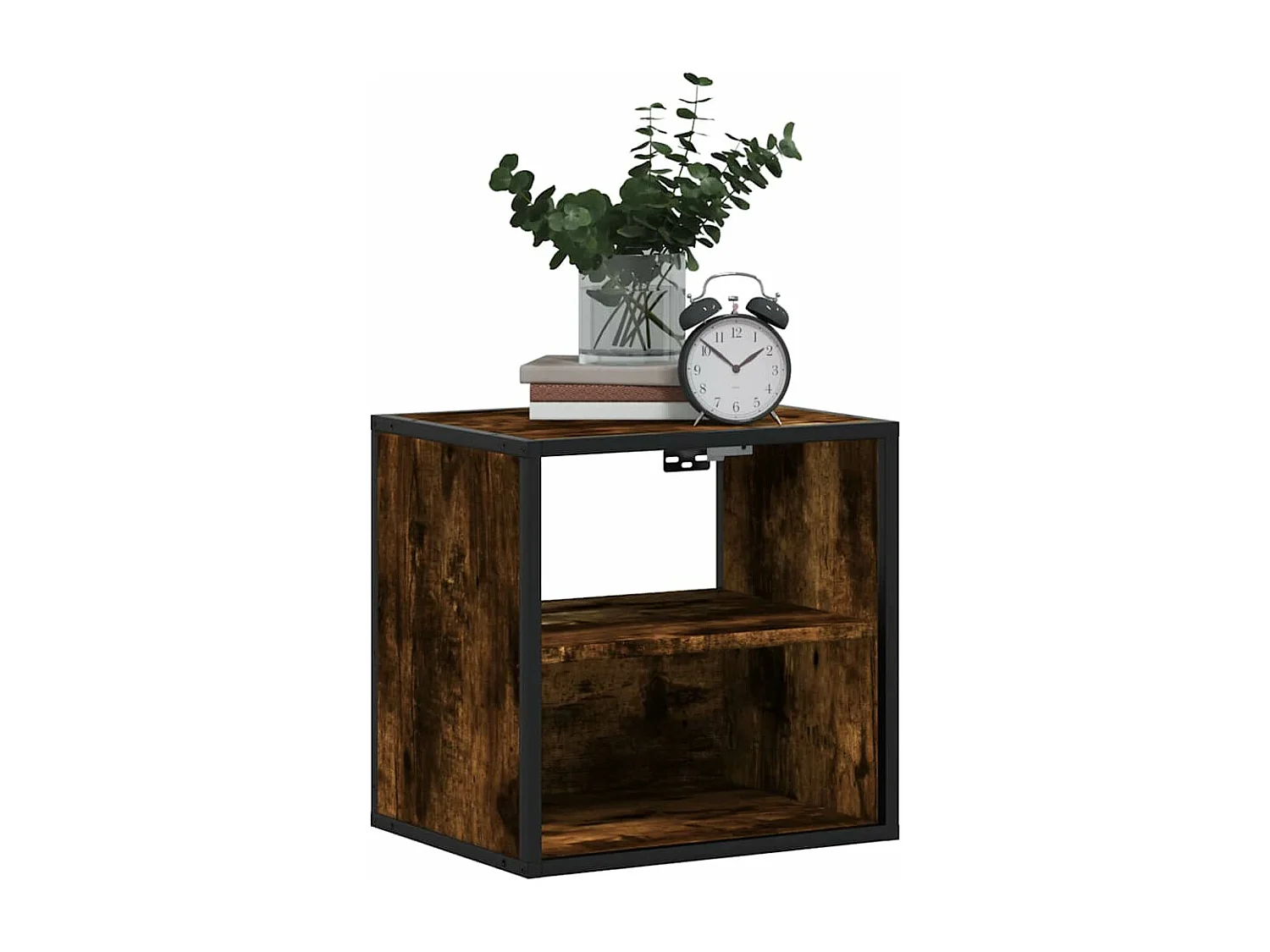 Nachtkastjes 2st wandgemonteerd 40x31x39,5cm gerookt eikenkleur