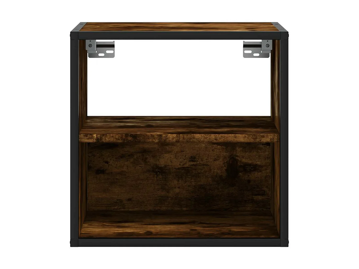 Nachtkastjes 2st wandgemonteerd 40x31x39,5cm gerookt eikenkleur