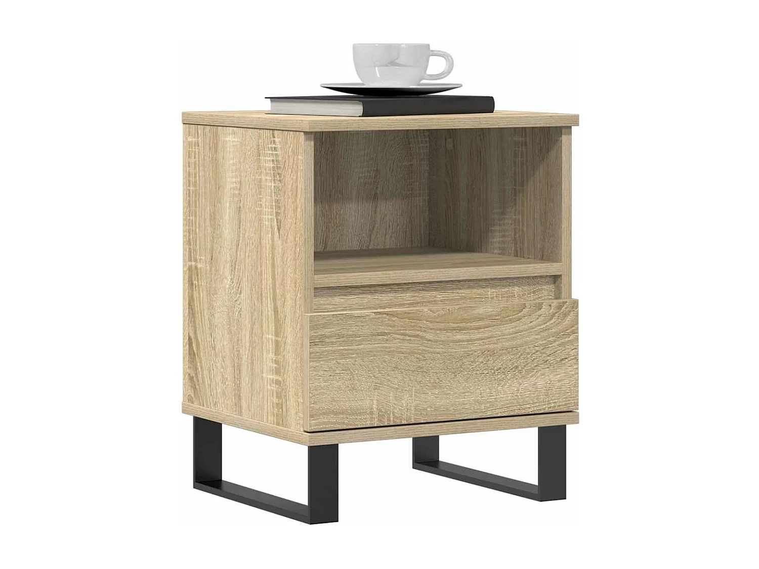 Table de chevet chêne sonoma 40x35x50 cm bois d’ingénierie