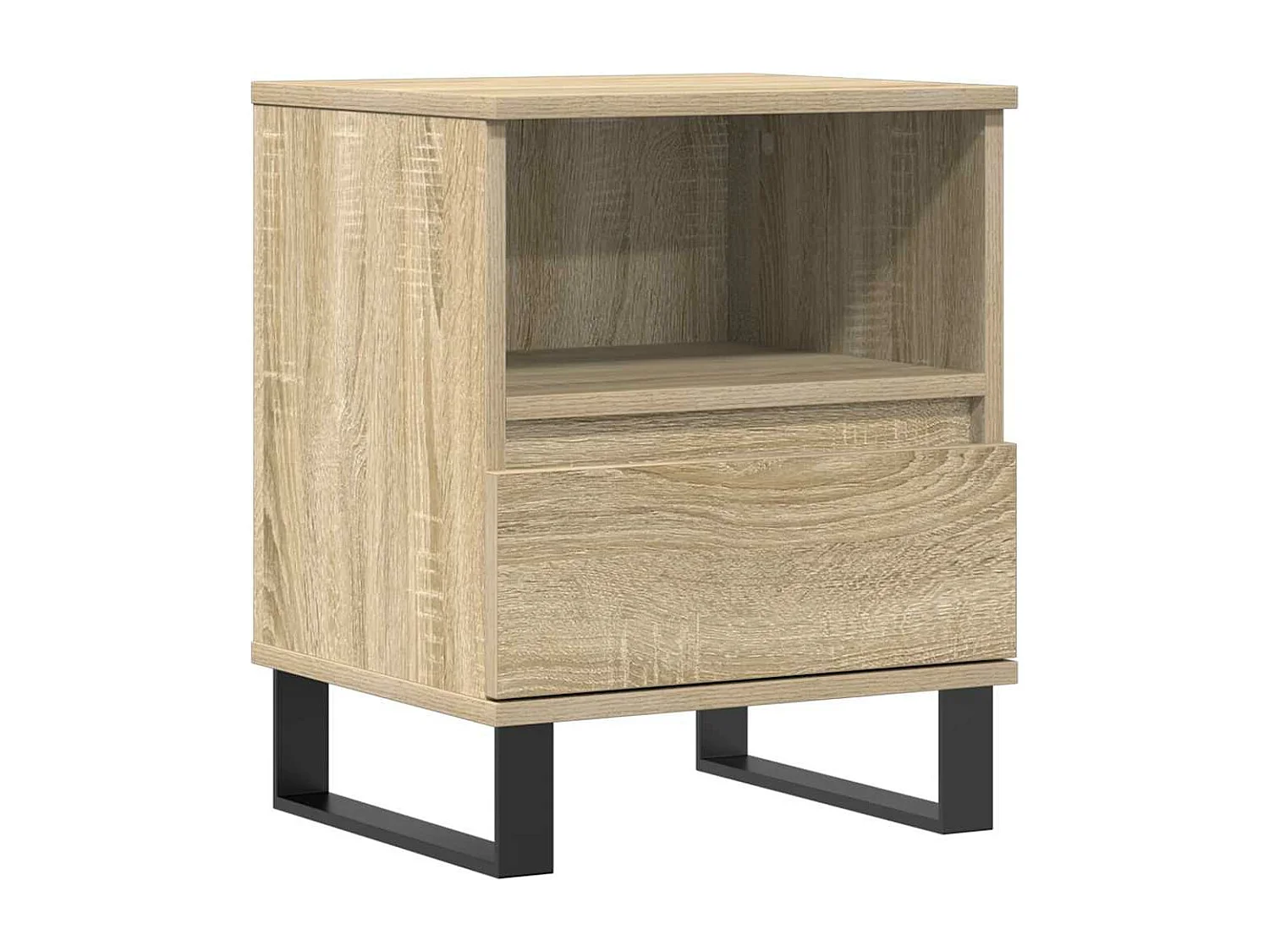 Mesita de noche madera de ingeniería roble Sonoma 40x35x50 cm