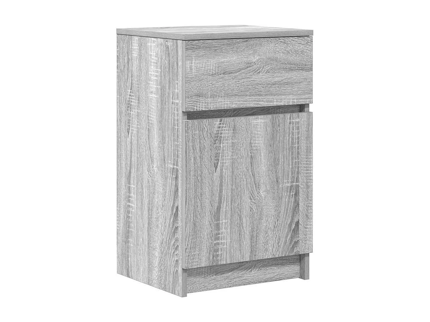 Tables de chevet 2 pièces sonoma gris 39x35x65cm bois d'ingénierie