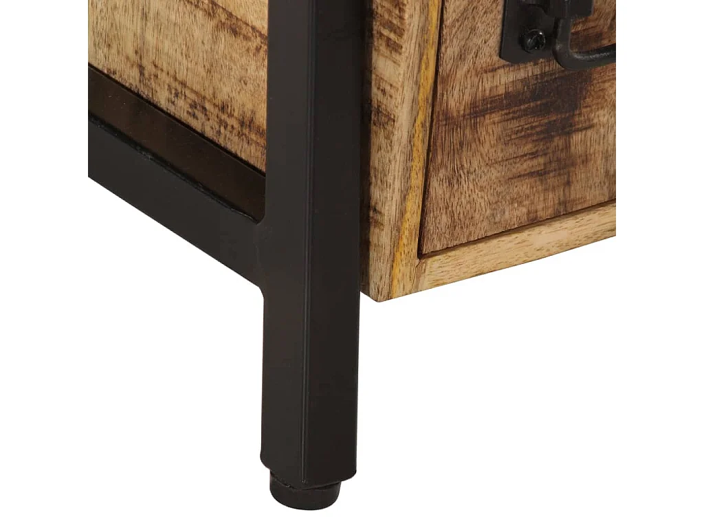 Table de chevet 40x30x42 cm bois de manguier massif