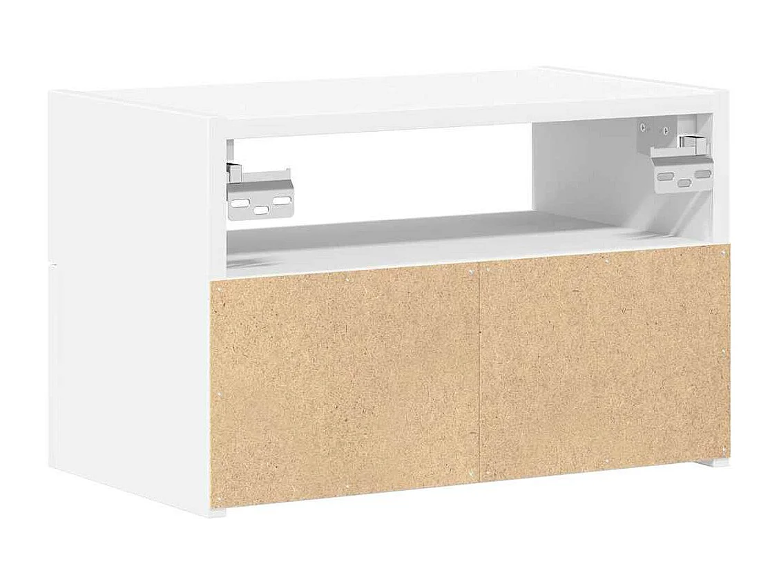 Tables de chevet murales 2 pièces blanc 45x26x28,5 cm