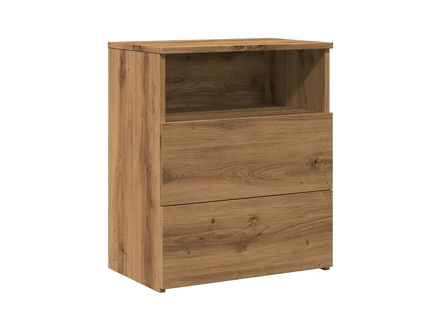 Tables de chevet 2 pièces chêne artisanal bois d'ingénierie