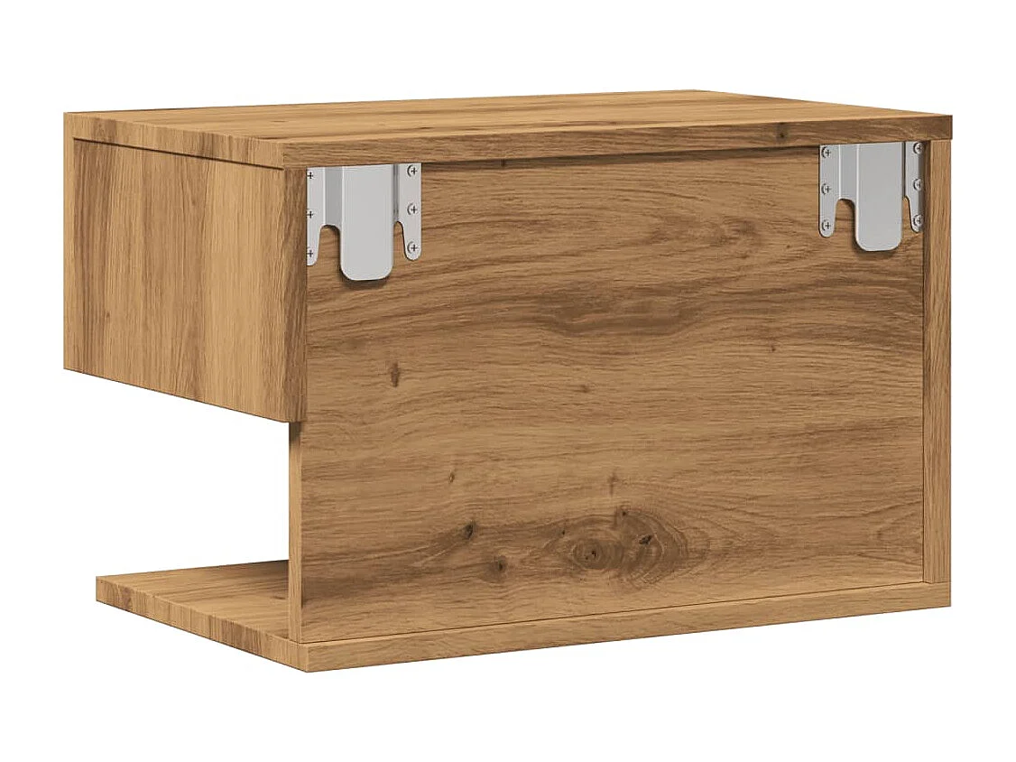 Mesa de cabeceira de parede carvalho artisiano