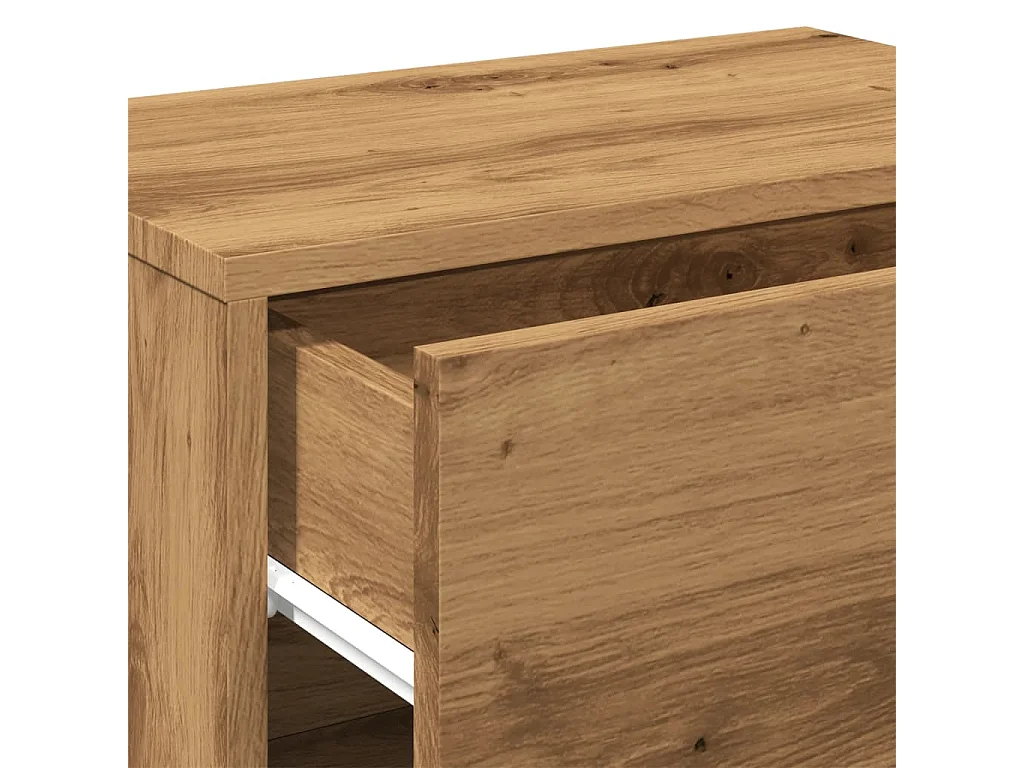 Mesa de cabeceira de parede carvalho artisiano