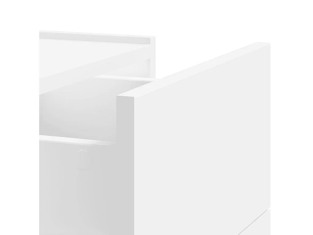 Nachtkastjes 2 st wandgemonteerd 45x30x35 cm wit