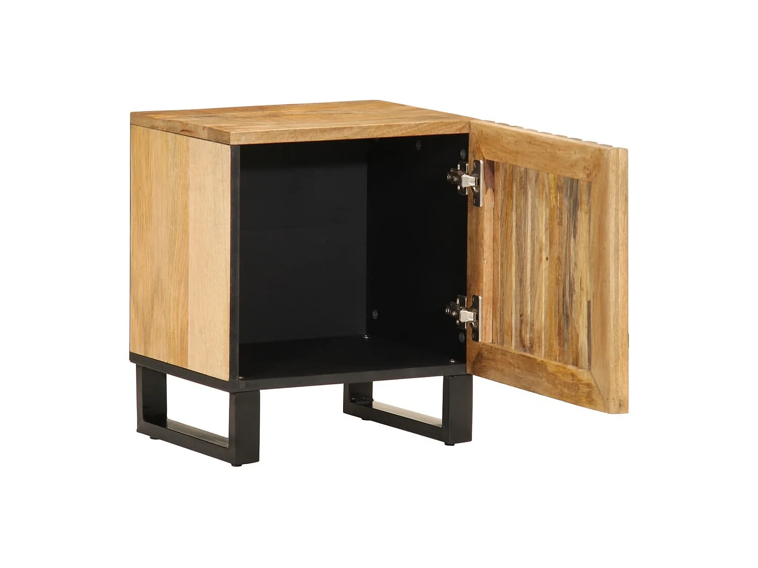 Table de chevet 40x33x46 cm bois de manguier massif brut