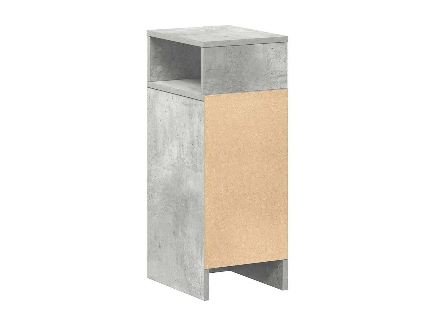 Tables de chevet 2 pièces avec tiroir gris béton 25x31x66 cm