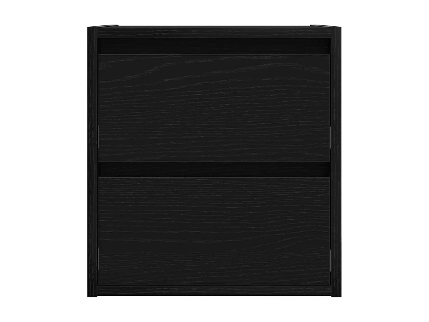 Tables de chevet murales 2 pièces chêne noir 38x34x40 cm