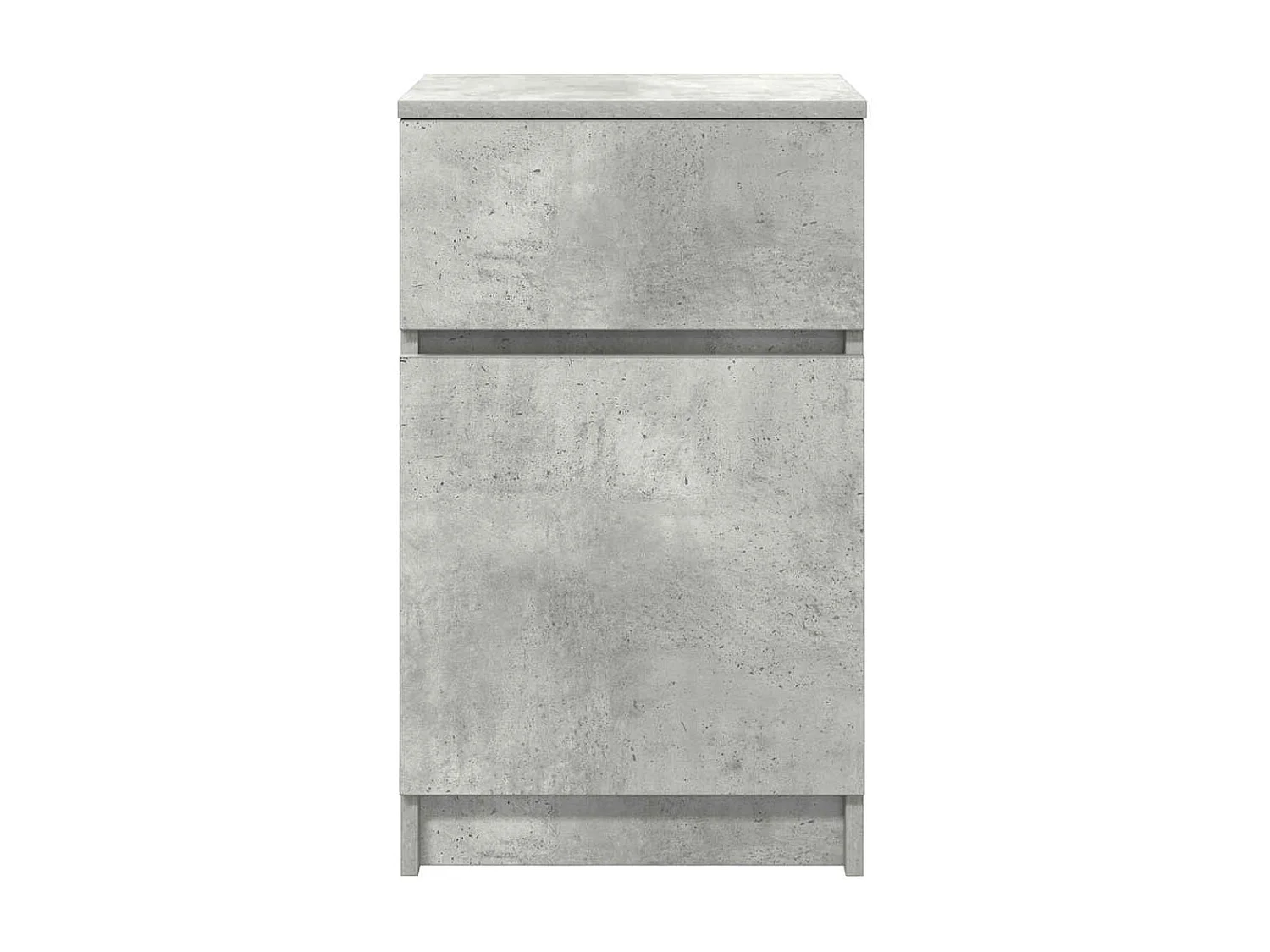 Table de chevet gris béton 39x35x65 cm bois d’ingénierie