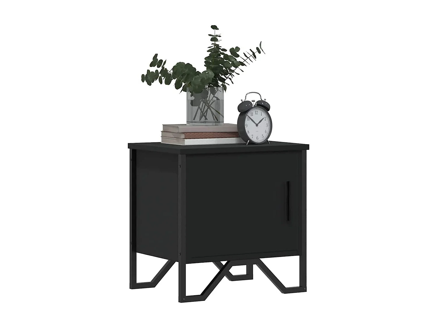 Mesa de cabeceira 40x30x40 cm contraplacado preto