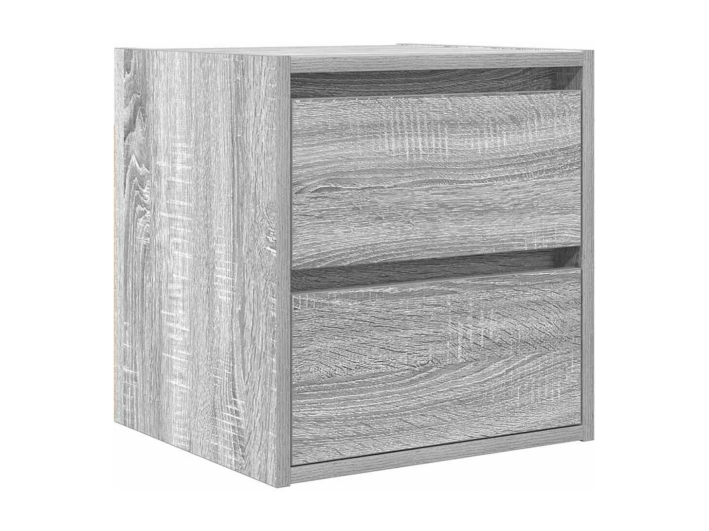 Tables de chevet murales 2 pièces sonoma gris 38x34x40 cm