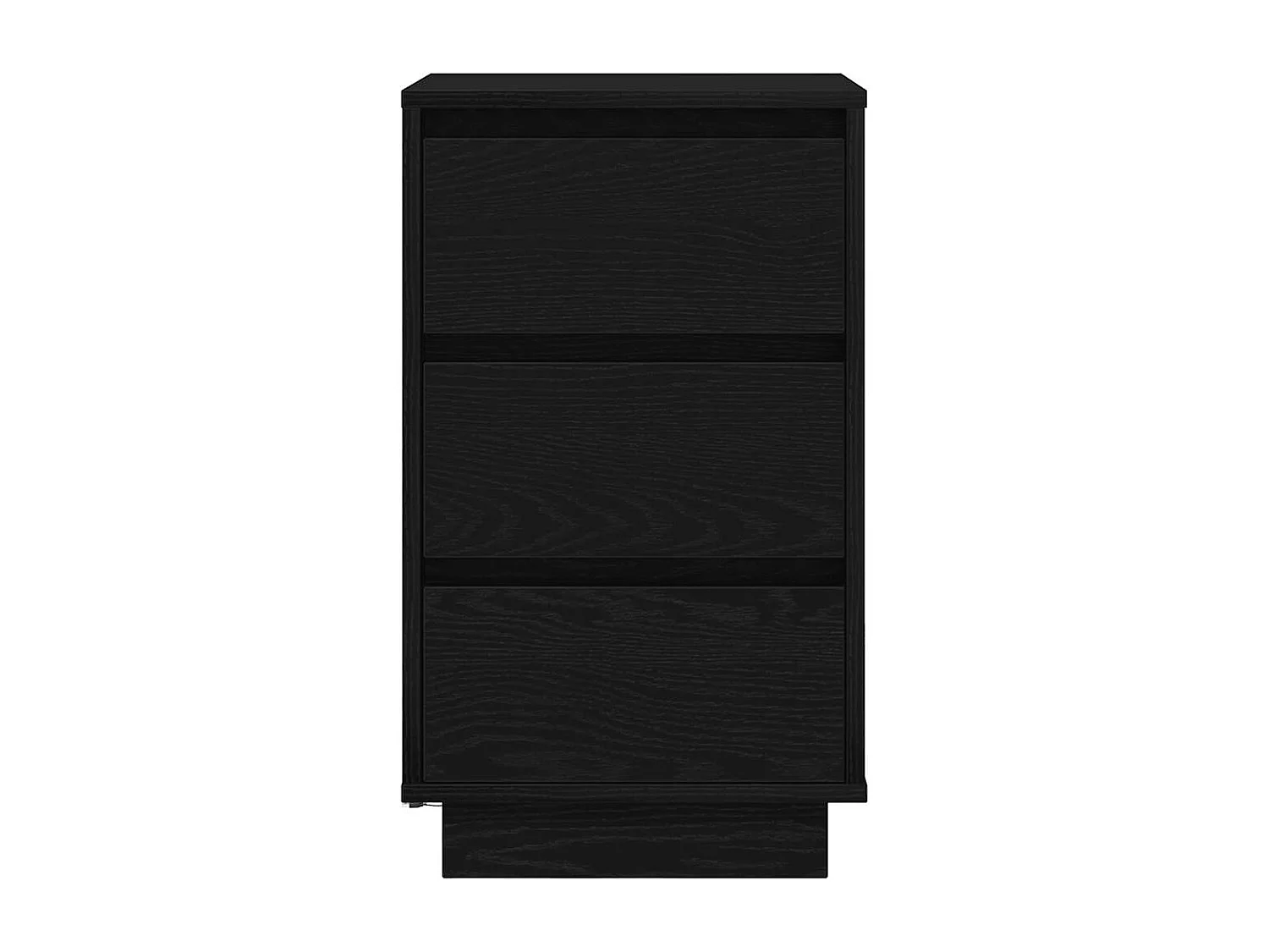 Nachtkastje met LED-verlichting 38x34x65 cm zwart