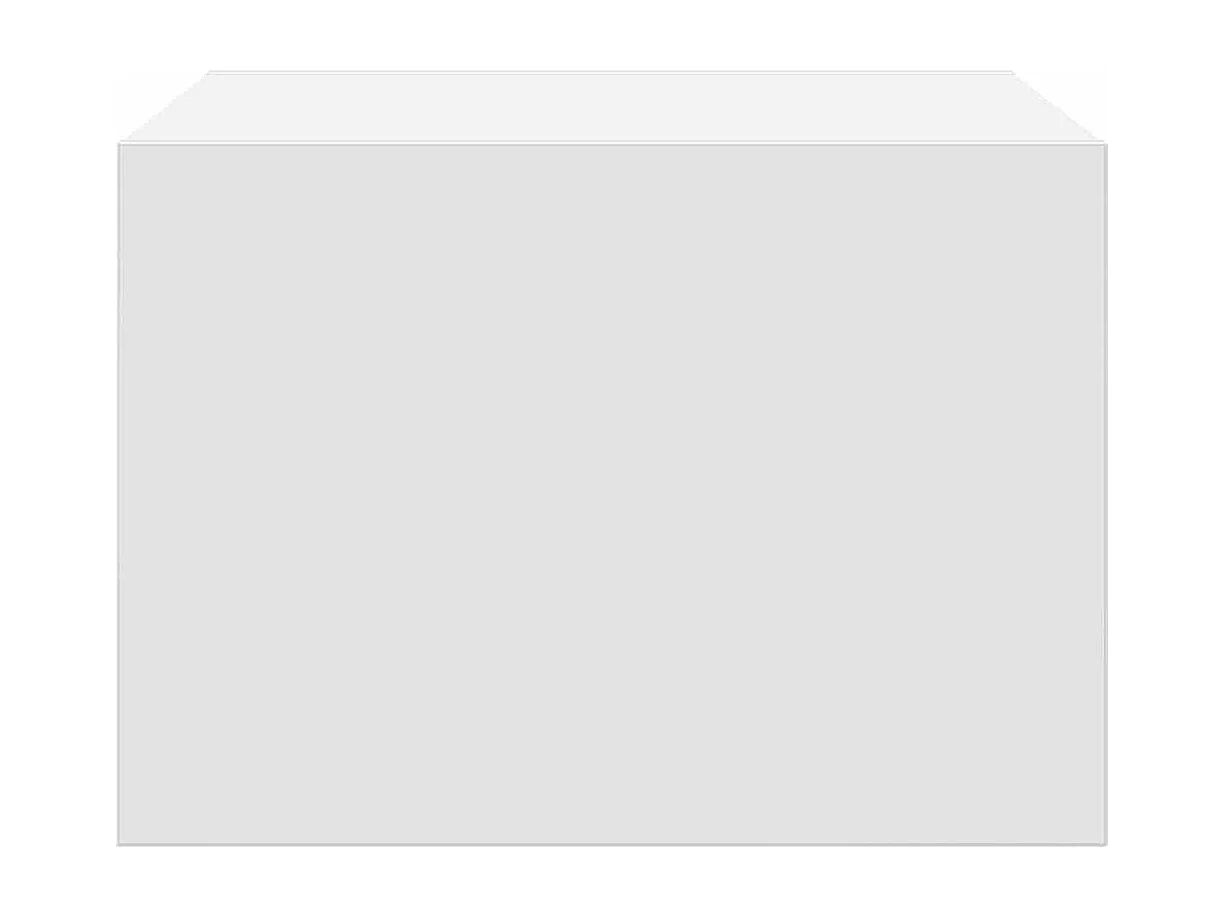 Table de chevet murale avec lumières LED blanc