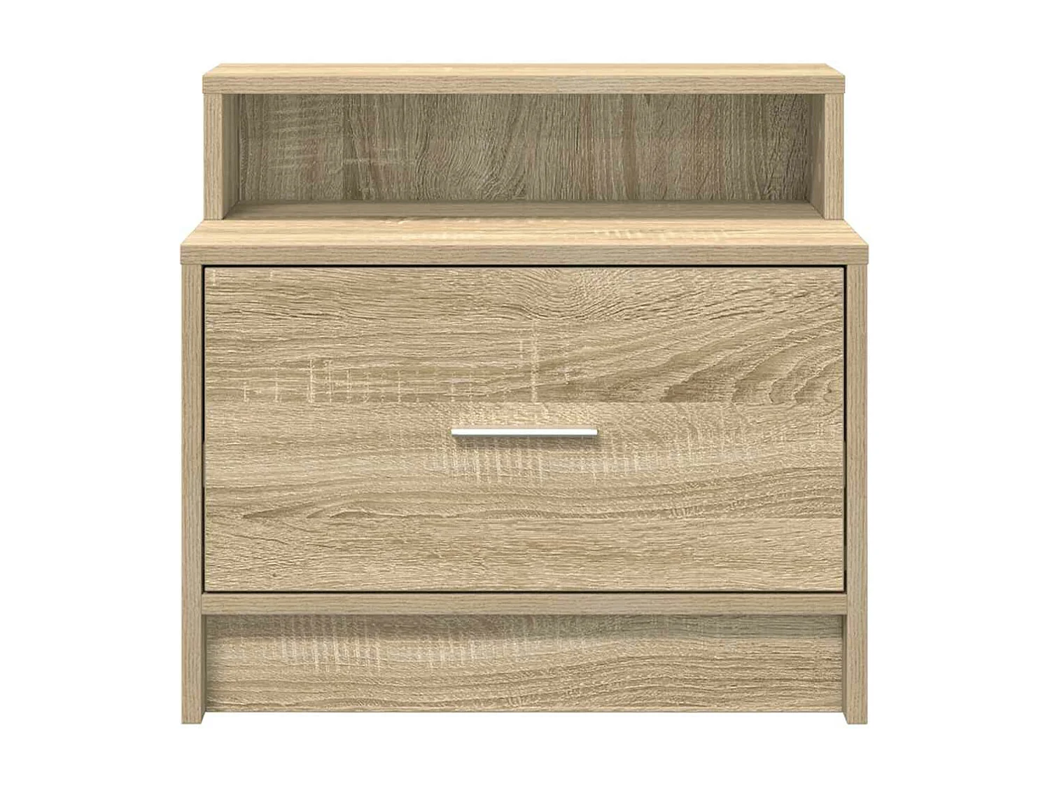Mesa de cabeceira com gaveta 51x31x47 cm carvalho sonoma