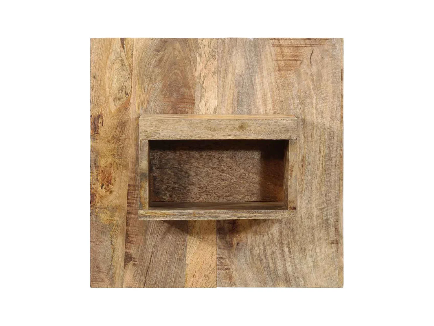 Mesa de cabeceira 50x27x50 cm madeira maciça manga áspera