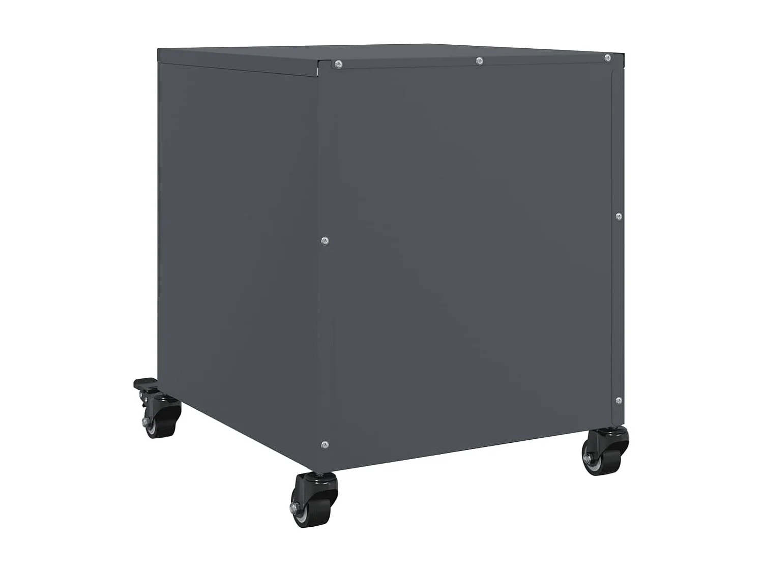 Table de chevet anthracite 36x39x43,5 cm acier