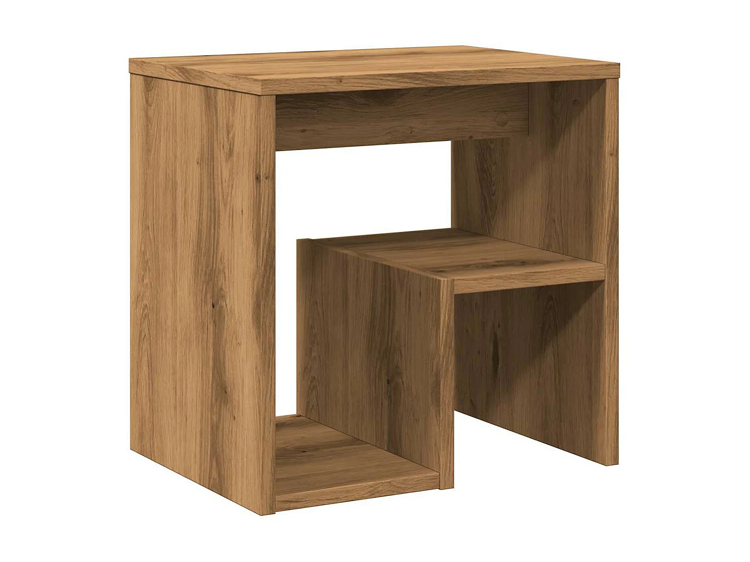 Mesita de noche madera de ingeniería roble artisian 40x30x40 cm