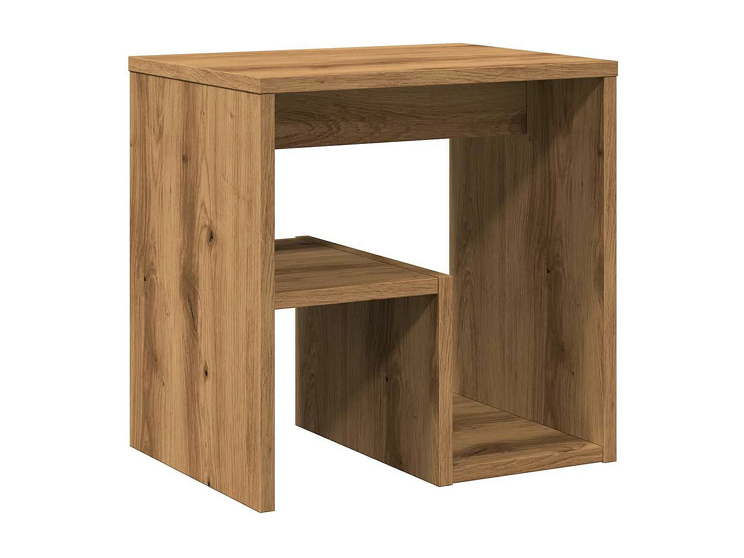 Mesita de noche madera de ingeniería roble artisian 40x30x40 cm