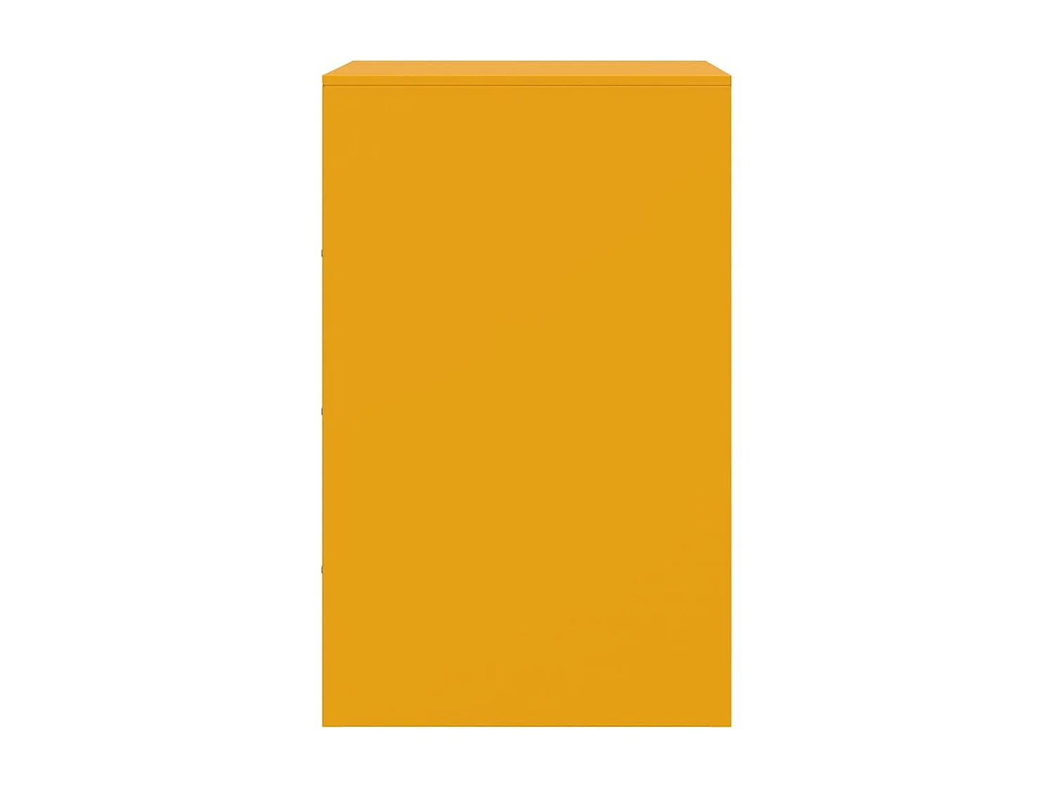 Tables de chevet 2 pièces jaune moutarde 34,5x39x62 cm acier