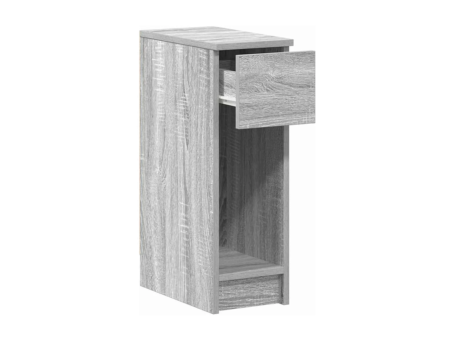 Tables de chevet avec tiroir 2 pièces sonoma gris 20x36x60 cm