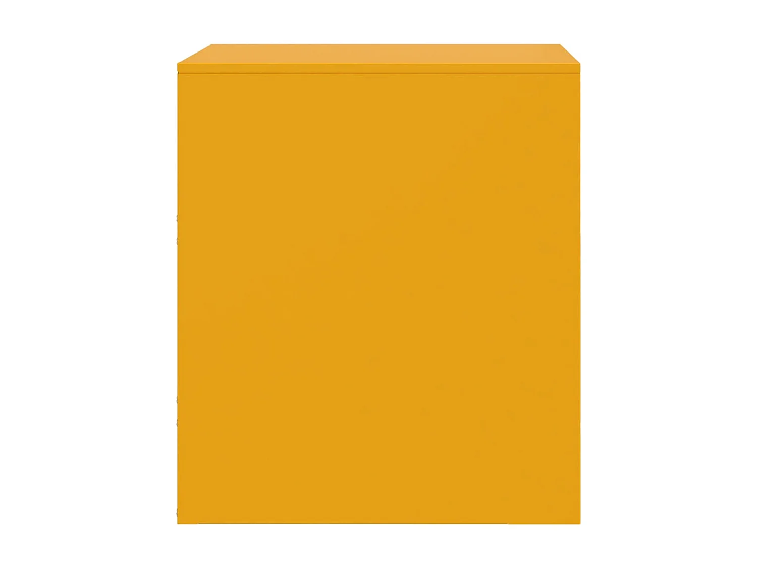 Mesa de cabeceira 34,5x39x44 cm aço amarelo