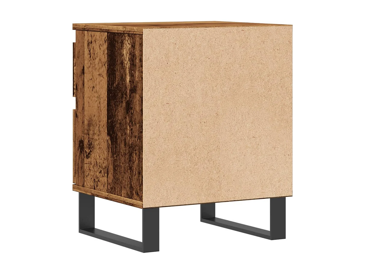 Nachtkastjes 2 st 40x35x50 cm bewerkt hout oud houtkleurig