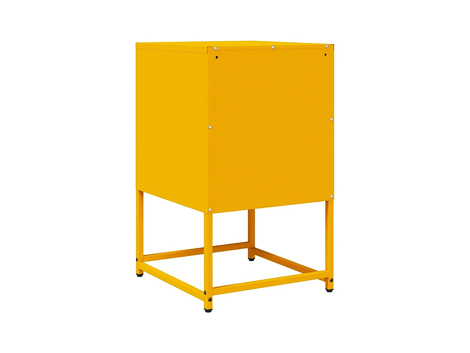Table de chevet jaune moutarde 36x39x60,5 cm