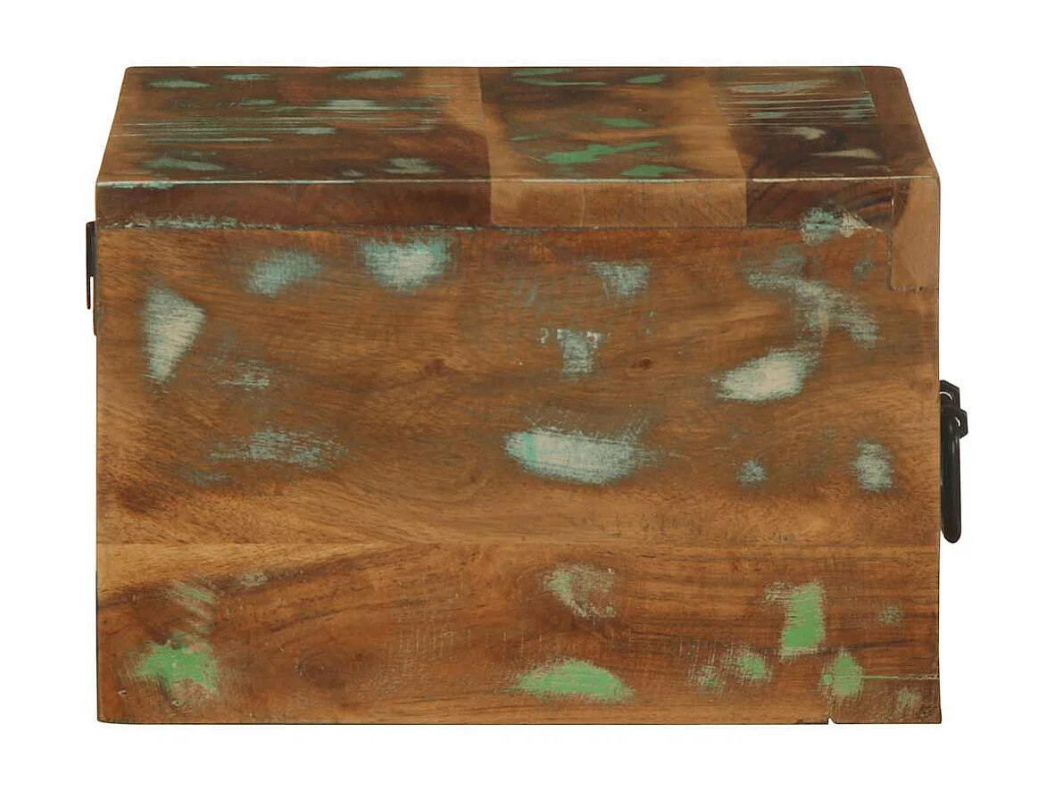 Mesa de cabeceira de parede madeira recuperada maciça