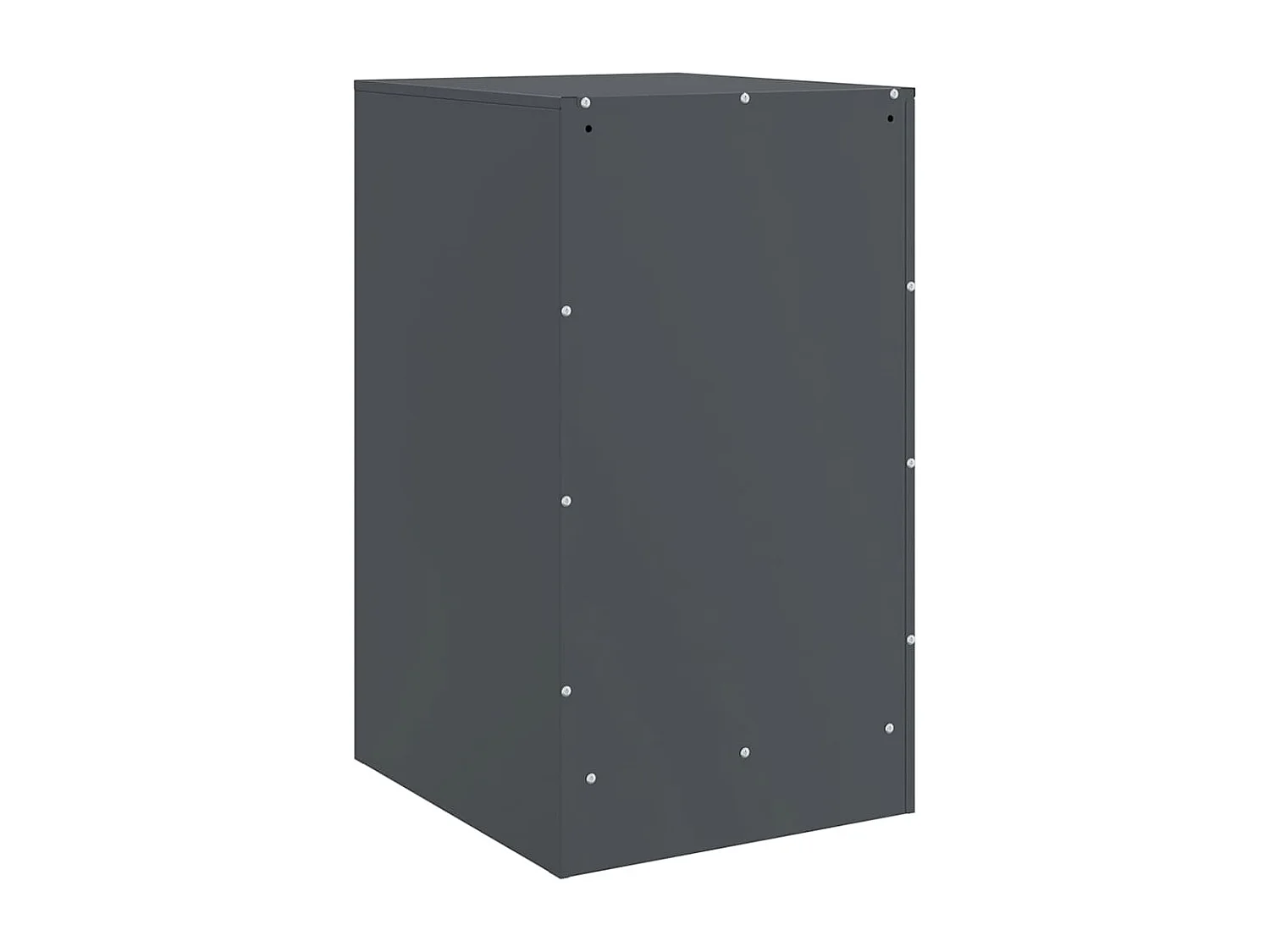 Tables de chevet 2 pièces anthracite 34,5x39x62 cm acier