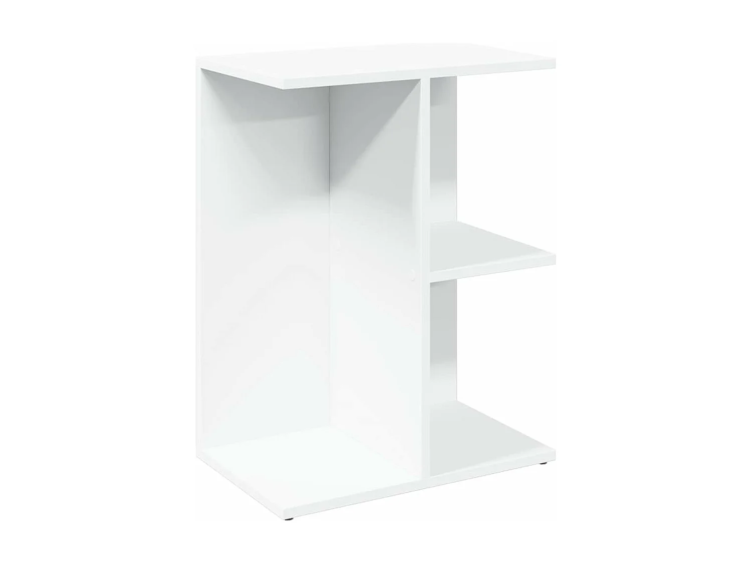 Table de chevet blanc 46,5x29x61 cm bois d’ingénierie