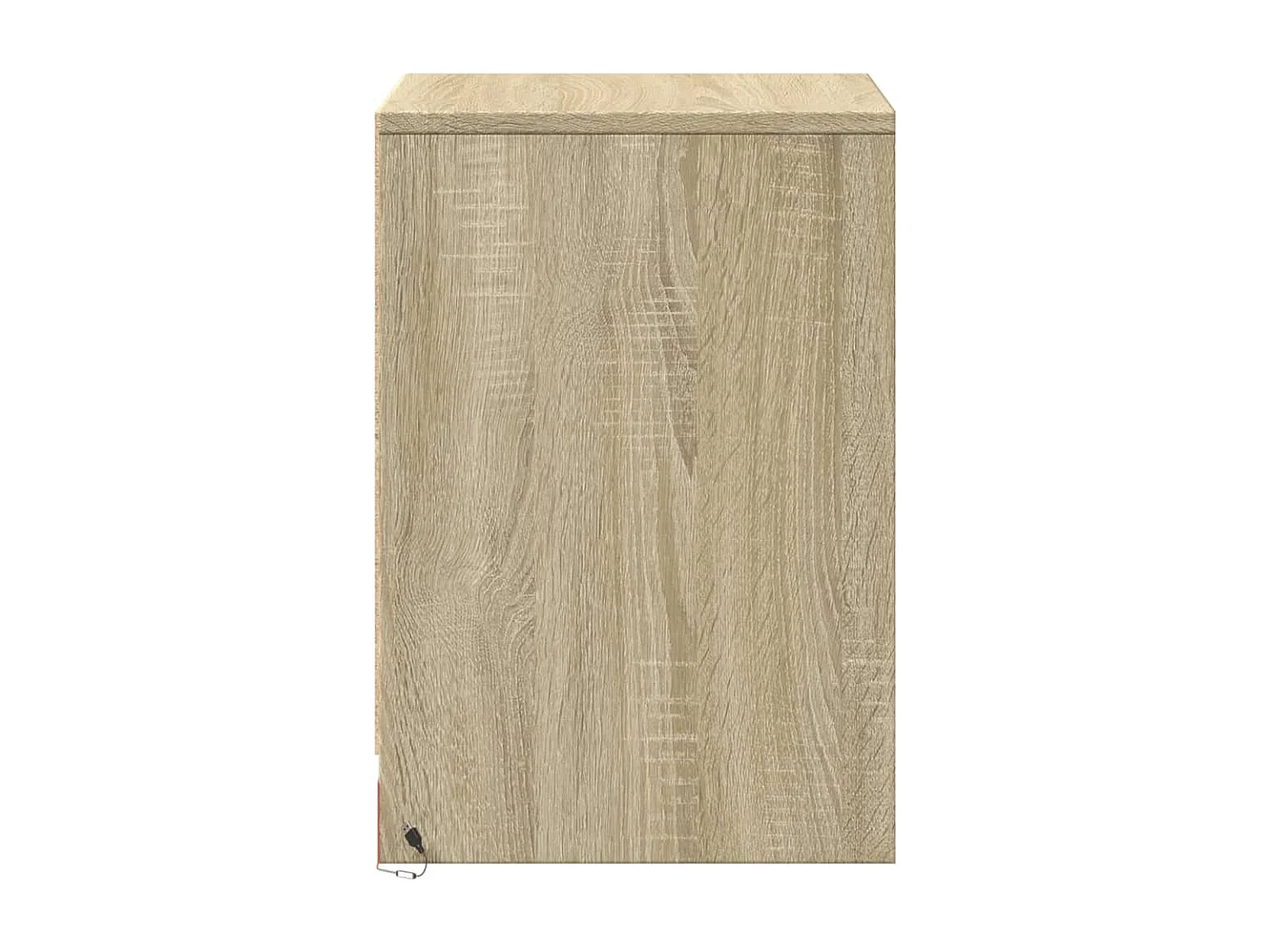 Tables de chevet et lumières LED 2 pièces chêne sonoma