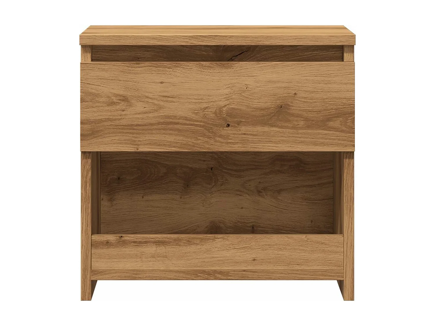 Mesas de cabeceira 2 peças derivados de madeira carvalho artisiano