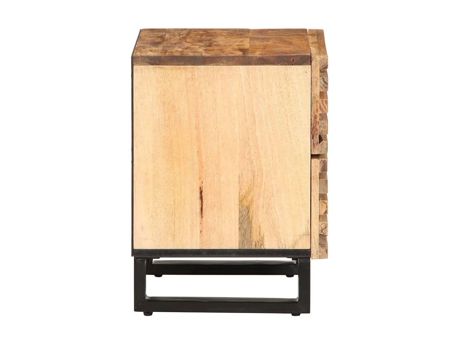 Table de chevet 40x33x46 cm bois de manguier massif brut