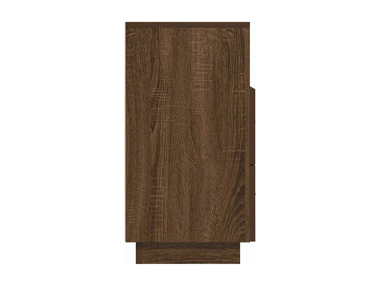 Tables de chevet 2 pièces avec 2 tiroirs chêne marron 36x36x68 cm