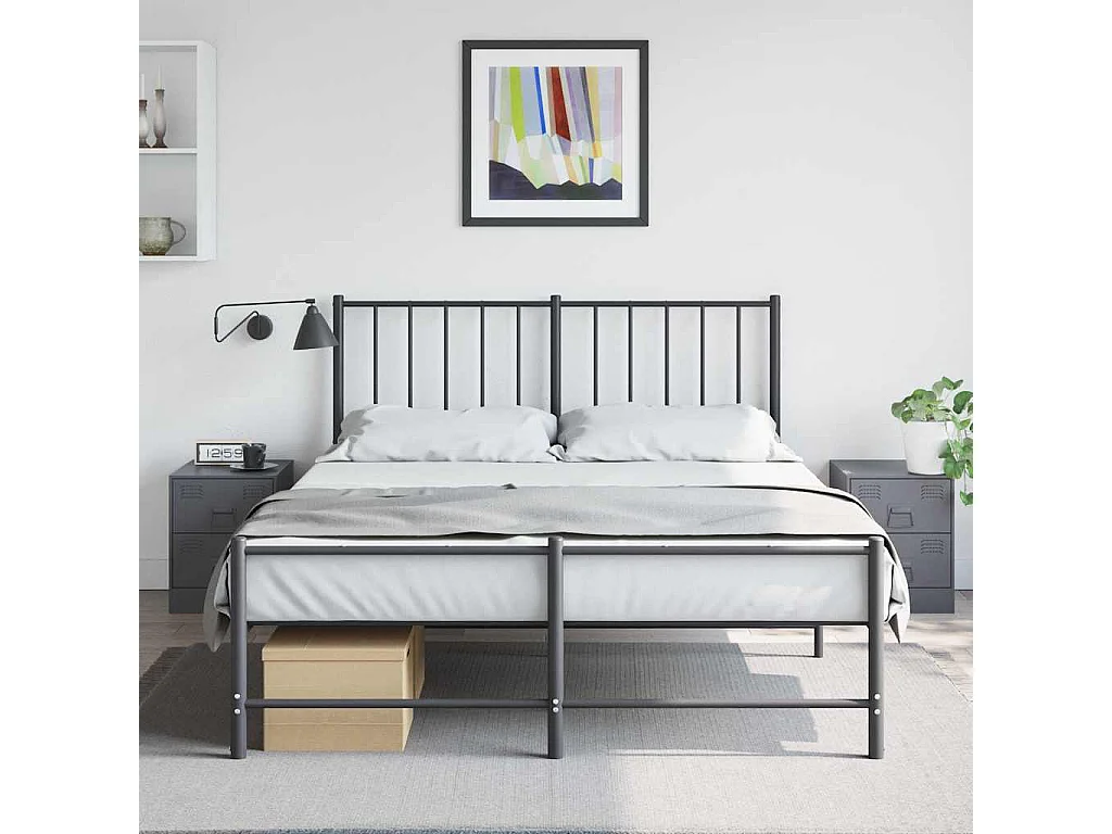 Nachtkastjes 2 st 34,5x39x44 cm staal antracietkleurig