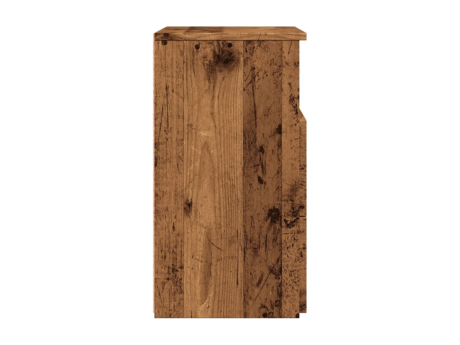 Table de chevet vieux bois 50x32x60 cm bois d'ingénierie