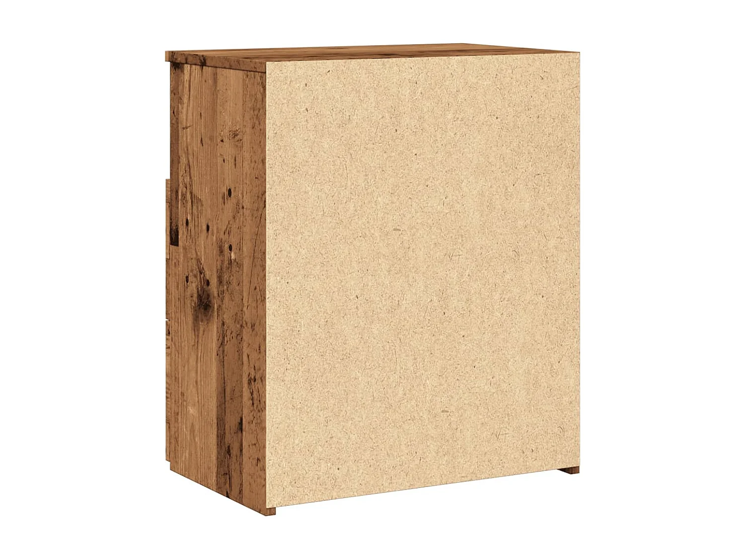 Table de chevet vieux bois 50x32x60 cm bois d'ingénierie